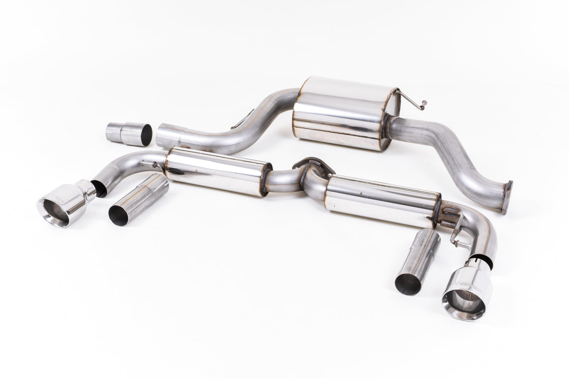 VW Beetle 2.0 TSI (A5 Chassis) - Resonated (Quieter) Cat-Back Exhaust System with Polished Tips