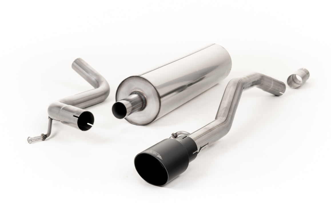 VW Up GTI 115ps & 1.0TSI 90ps - Road+ Cat-Back Exhaust System with GT-90 Cerakote Black Trim