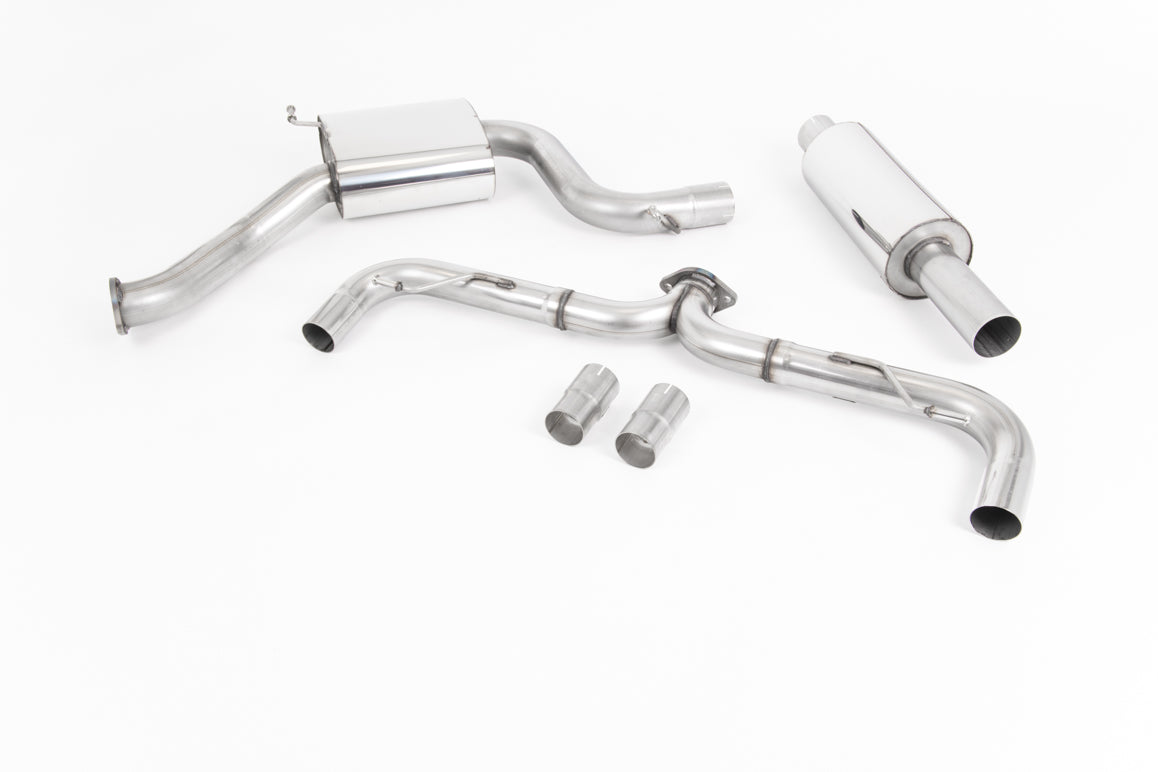 VW Golf MK7.5 GTI (Incl Performance Pack) - Road+ Cat-Back Exhaust System with Jet-100 Carbon Trims