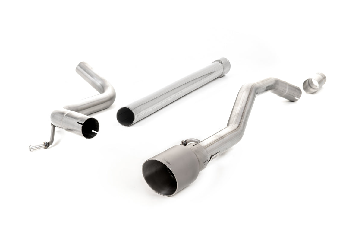 VW Up GTI 115ps & 1.0TSI 90ps - Non-Resonated (Louder) Cat-Back Exhaust System with GT-90 Titanium Trim