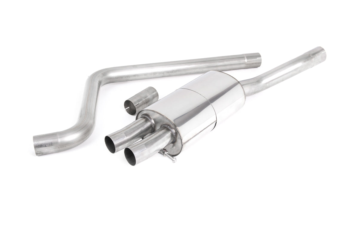 VW Polo GTI 2.0 TSI (AW - 5 Door/GPF Models) - Resonated (Quieter) GPF/OPF-Back Exhaust System with Burnt Titanium GT-90 Trims