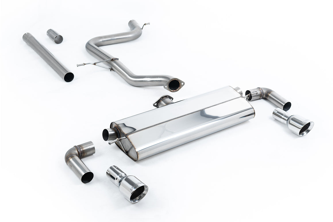 VW Golf MK7.5 1.5TSI Evo GT & R-Line - Non-Resonated (Louder) Cat-Back Exhaust System with Polished Trims (GTI Style)