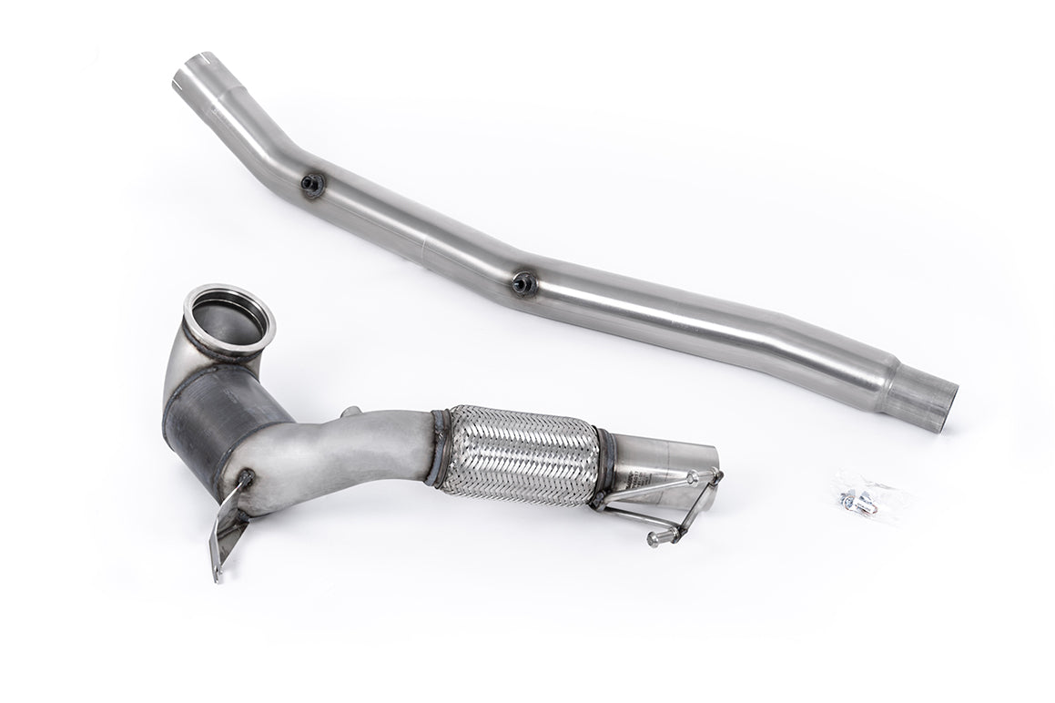 Large Bore Downpipe and Hi-Flow Race Cat - Fits with OE Cat Back (Golf Mk8 R/Audi S3 8Y)