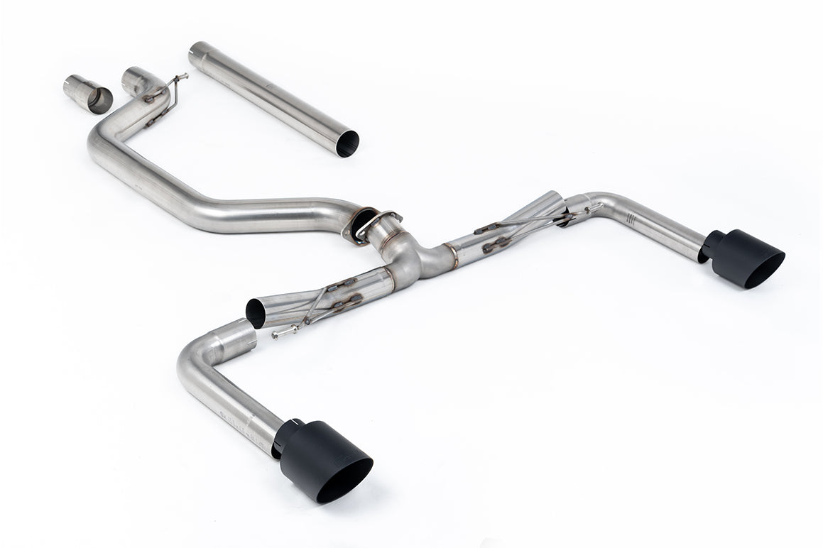 VW Golf GTI Mk8 - 80mm OPF/GPF Back System with Cerakote Trims (Race System - Loudest)