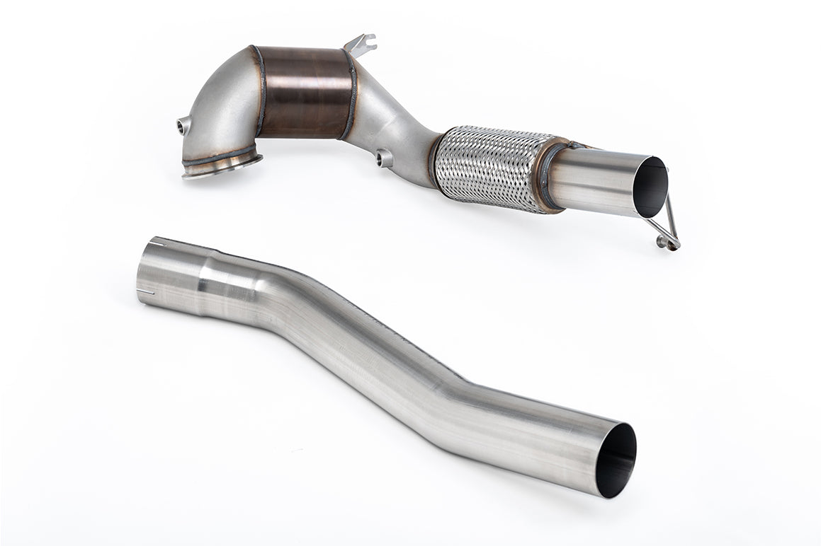 VW Golf GTI Mk8 - Large-bore Downpipe and Hi-Flow Race Cat (For Milltek Cat-Back)