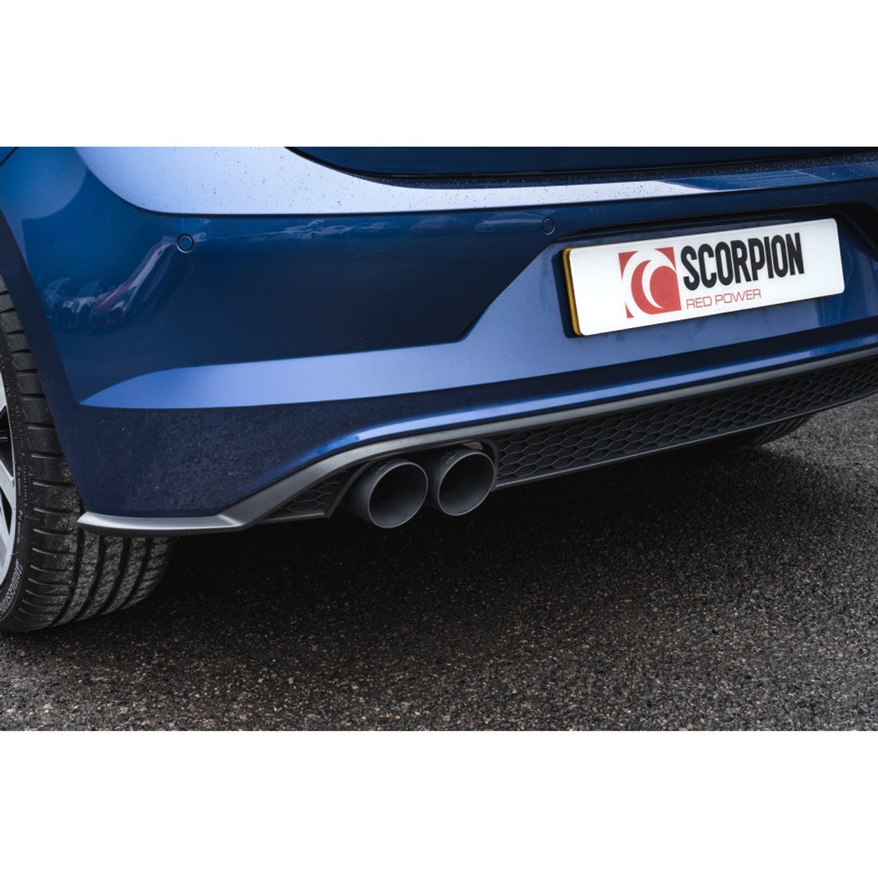 Scorpion Resonated GPF-back system with Black Ceramic twin 90mm Daytona trims - Polo GTi AW (GPF MODEL) - 2019 - 2020 - SVWS061 - TMC Motorsport