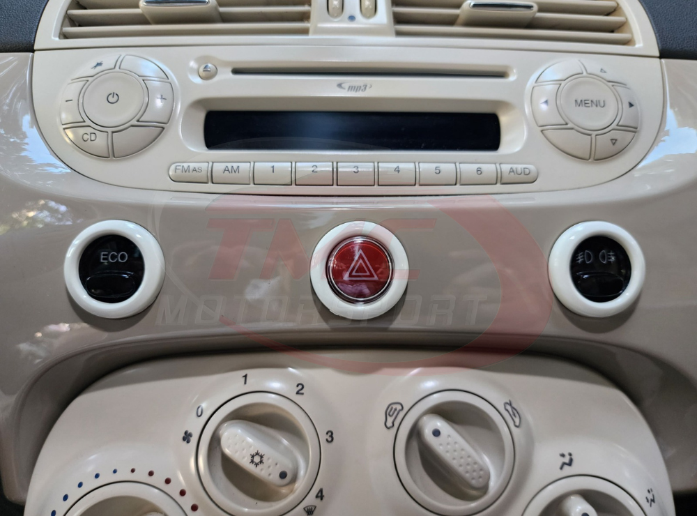 Abarth 500 / 595 / 695 Dashboard Button Surrounds - Various Options - TMC Motorsport