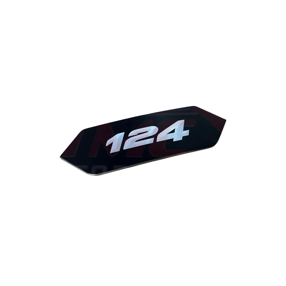 Abarth 124 Spider Grille Badge "124" - Abarth Tuning
