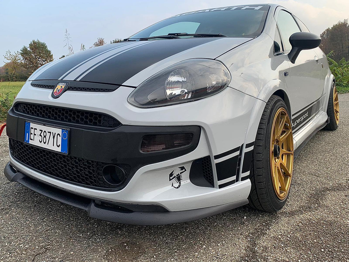Splitter delantero CHD Tuning para Abarth Punto Evo