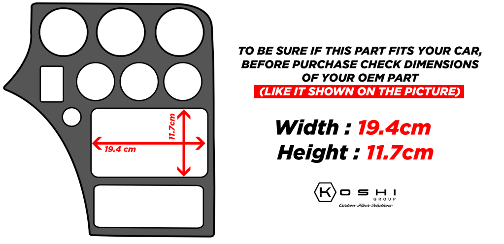 Alfa Romeo Brera Central Console and Gear Box Frame - Carbon Fibre - TMC Motorsport