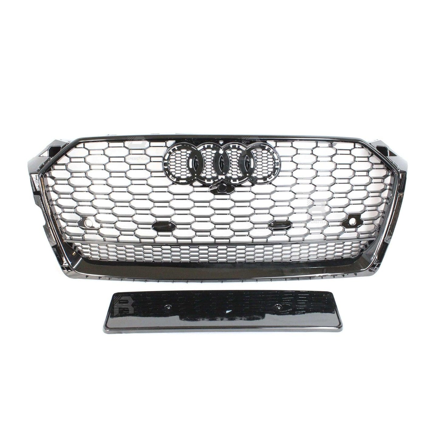 Audi A6 / S6 C7 2012-2014 Gloss Black RS6 Style Honeycomb Grill - TMC Motorsport
