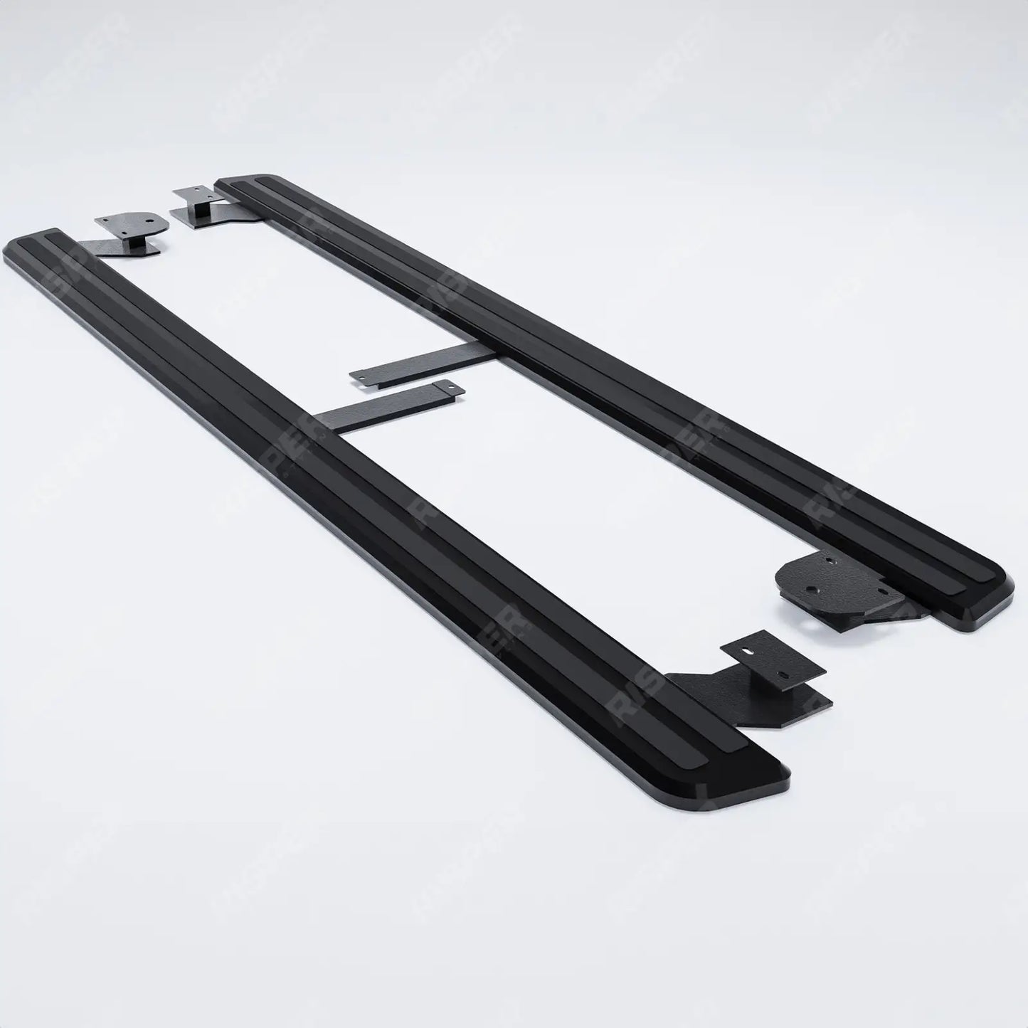 Audi Q7 2016 On Oe Style 2 Running Boards All Black- Pair
