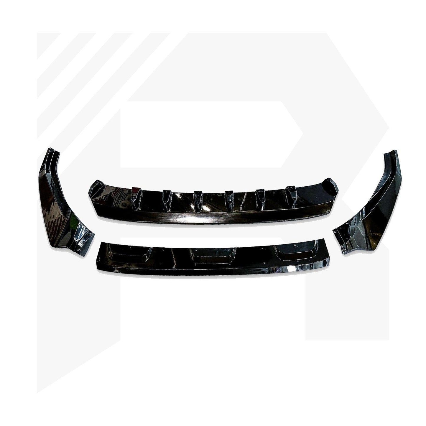 Audi Q8 S Line 2018+ Gloss Black Risper Front Splitter Lip - TMC Motorsport