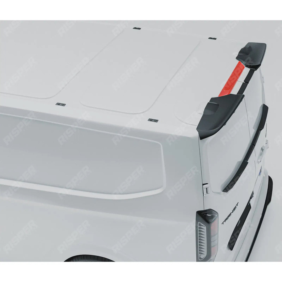 Barn Door Mid Spoiler In Gloss Black For Ford Transit Custom MK2 2023+