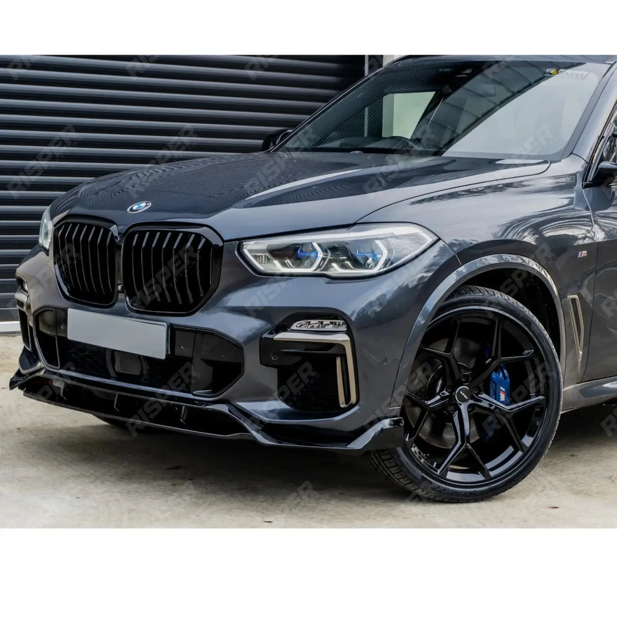 Black Knight Front Splitter in Gloss Black For BMW X5 G05 M Sport 2018-2022