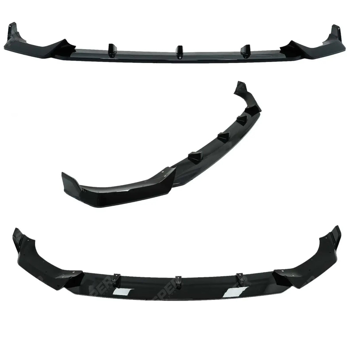 Black Knight Front Splitter In Gloss Black For BMW X7 G07 2018-2023