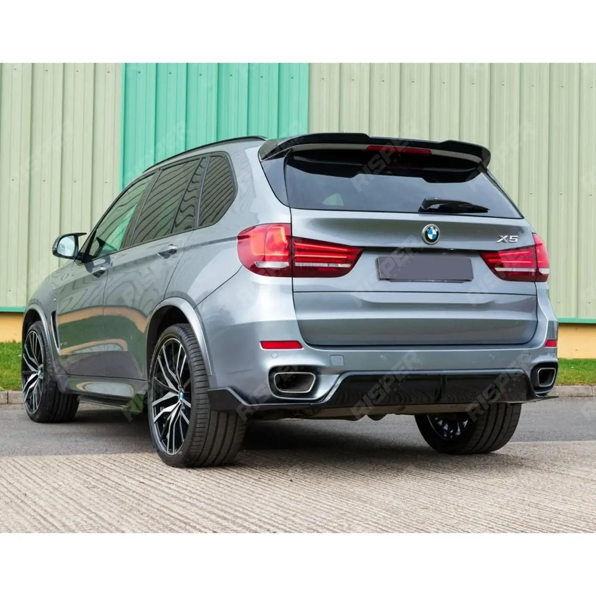 Black Knight Rear Diffuser In Gloss Black For BMW X5 F15 2013-2018