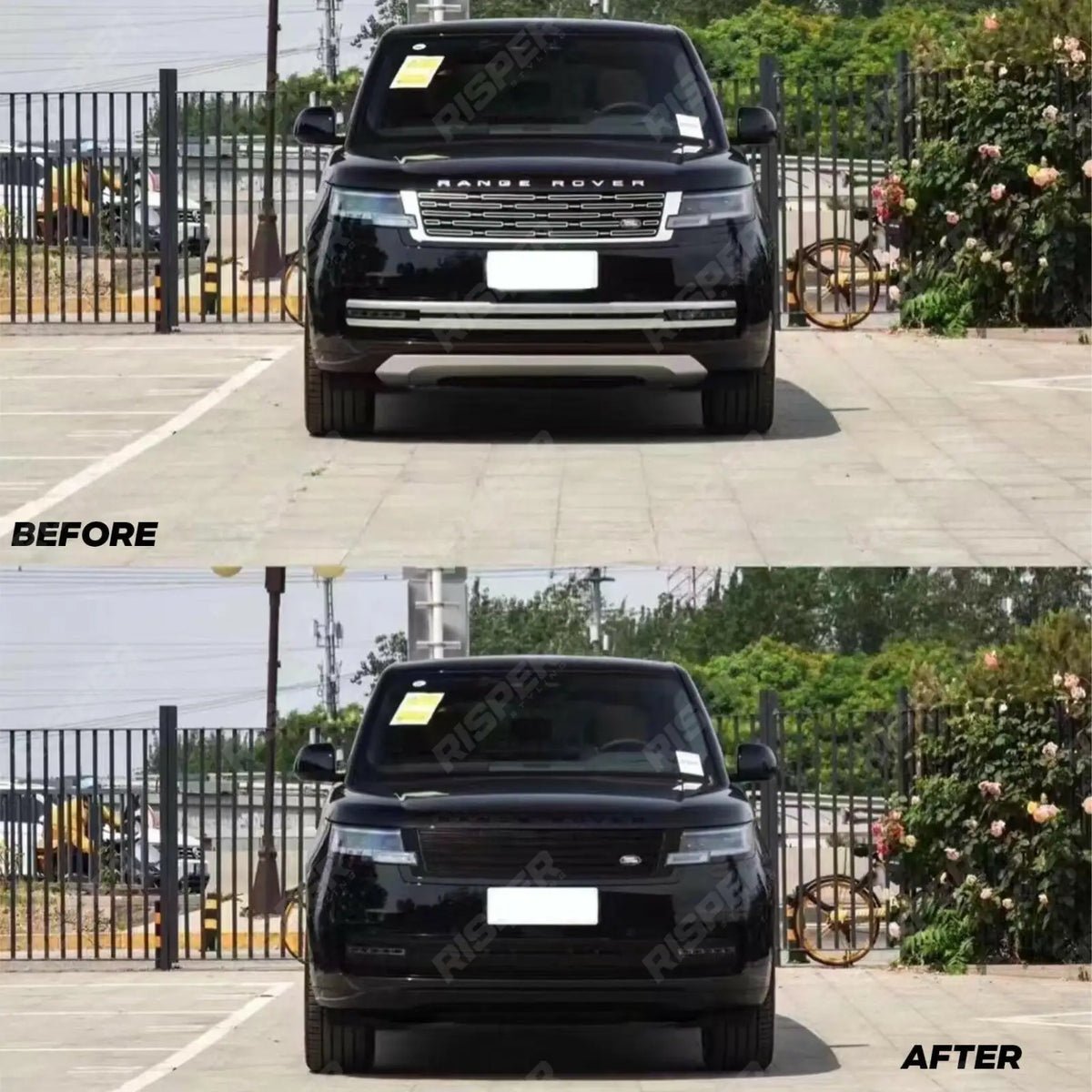 Black Trim Pack Grill Vents Bumper Trims For Range Rover Vogue 2023 On