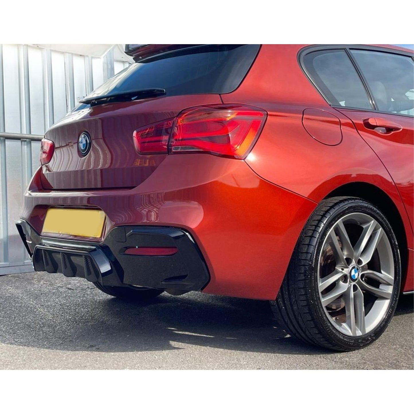 Bmw 1 Series F20 M Sport Lci 2015-2019 Rear Diffuser In Carbon Look 00____ - TMC Motorsport