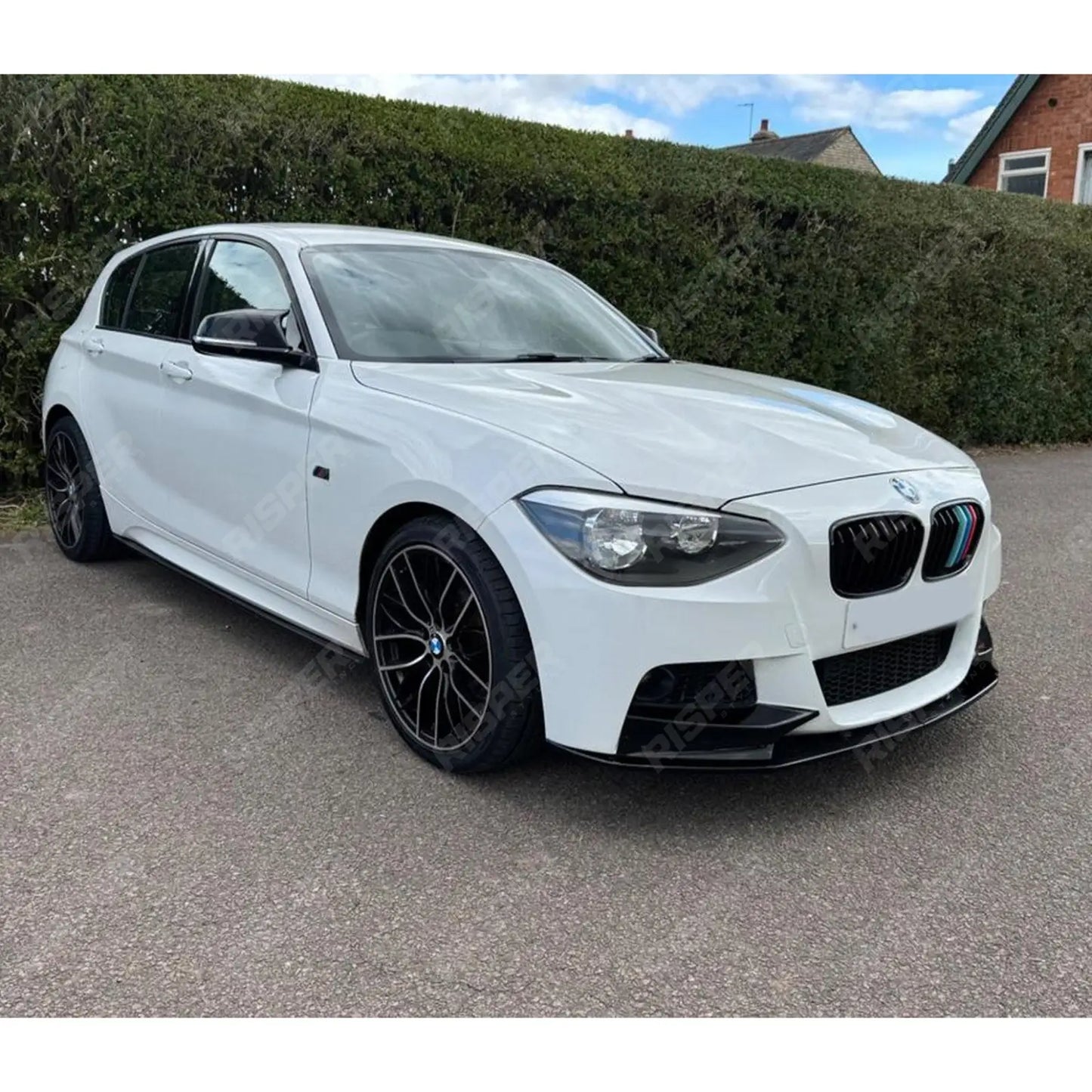 Bmw 1 Series F20 M Sport Pre Lci 2012-2015 Front Splitter In Gloss Black