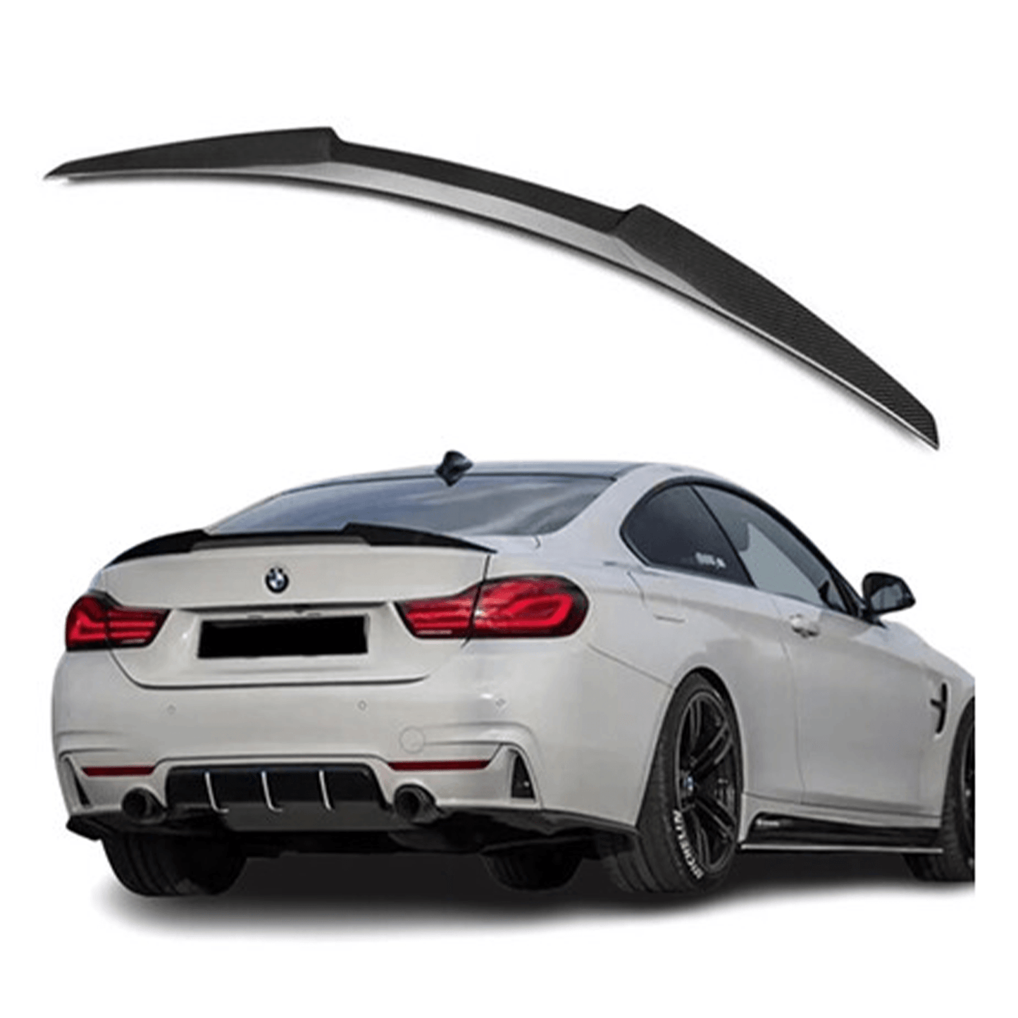 Bmw 4 Series F36 M Sport 2014-2020 Gran Coupe - M4 Style Rear Spoiler In Carbon Look - TMC Motorsport