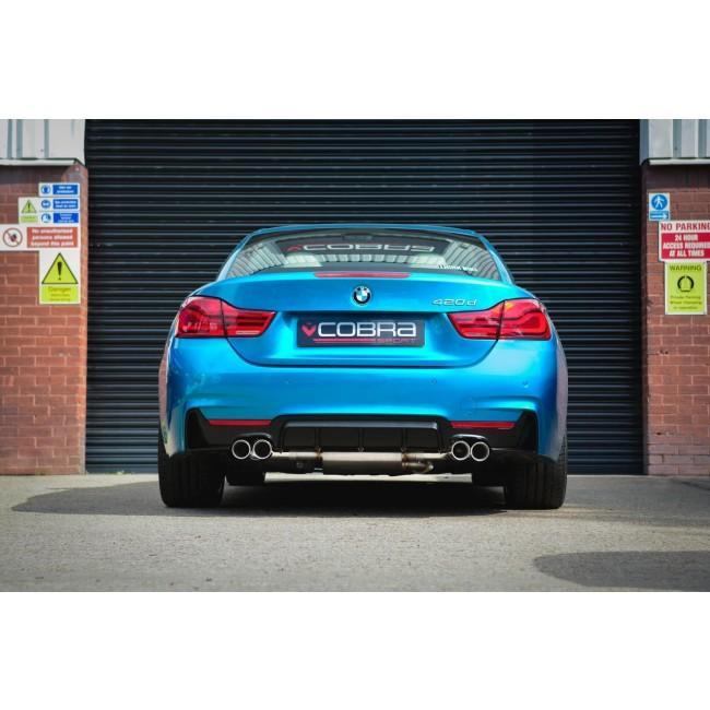 Cobra Sport BMW 425D (F32/F33/F36) Quad Exit M4 Style Performance Exhaust Conversion - TMC Motorsport