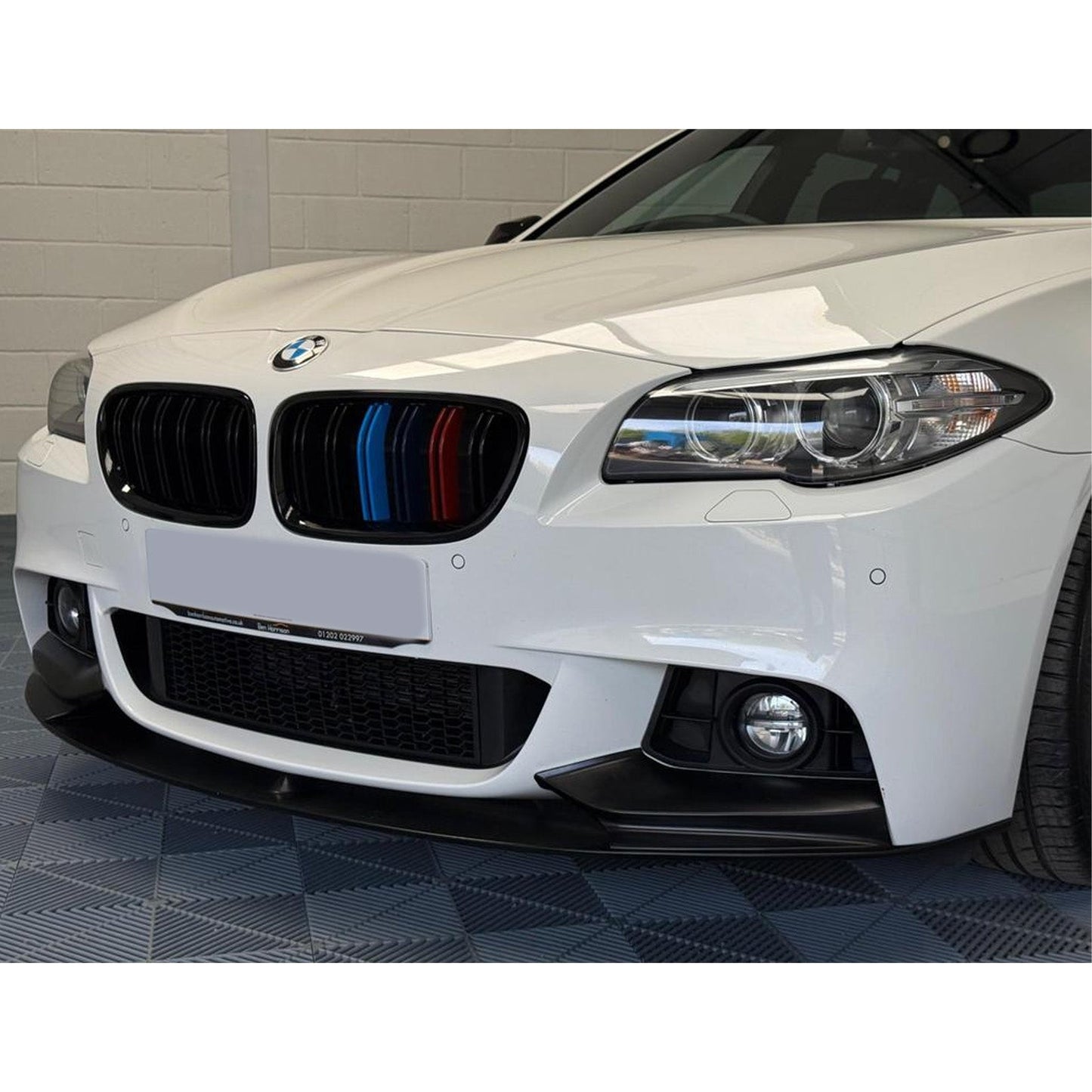 BMW 5 Series M Sport F10 F11 2009-2017 - M Performance Front Splitter in Matte Black - TMC Motorsport