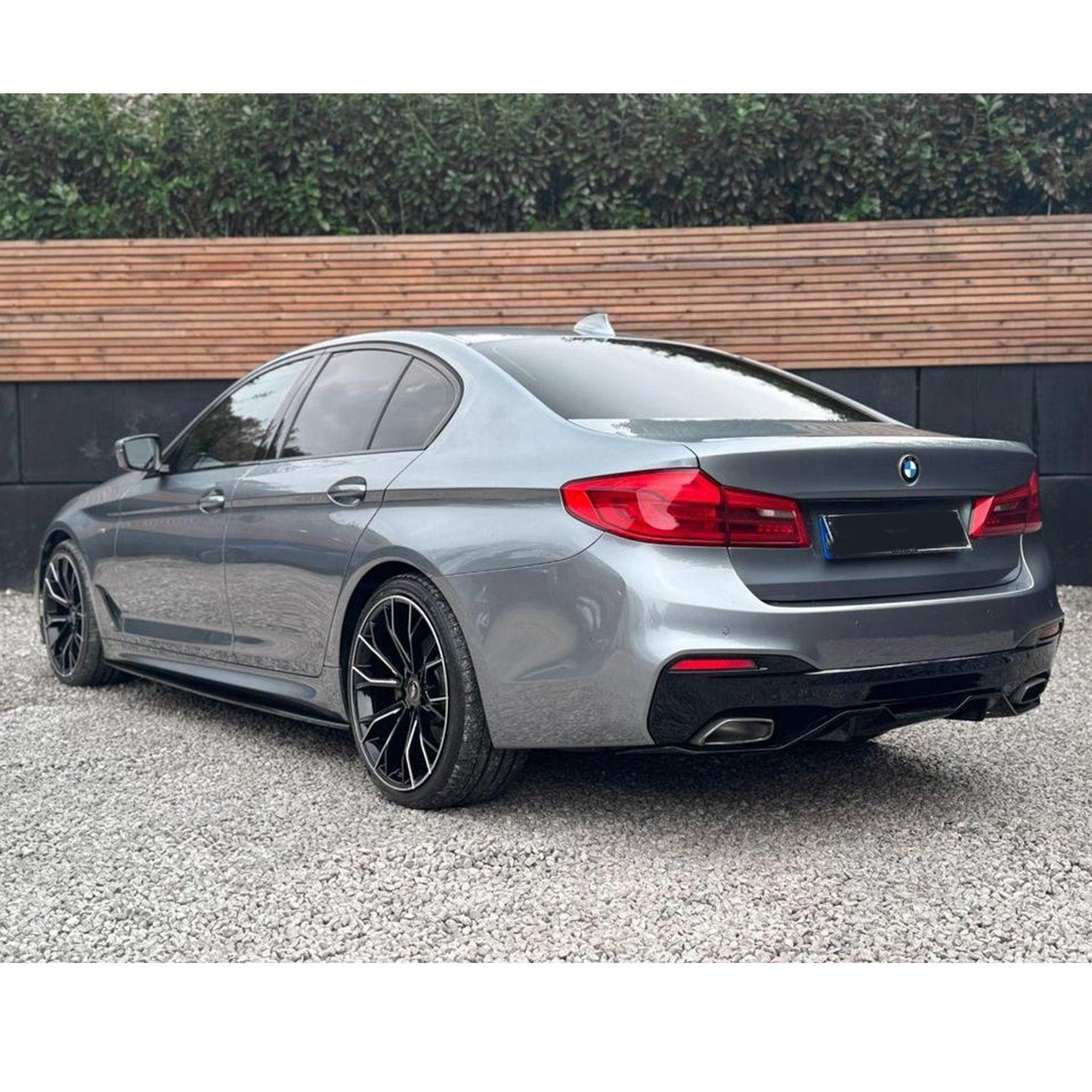 BMW 5 Series M Sport G30 G38 (pre-LCI 2017-2020) MP Rear Diffuser - Dual Exit Gloss Black - TMC Motorsport