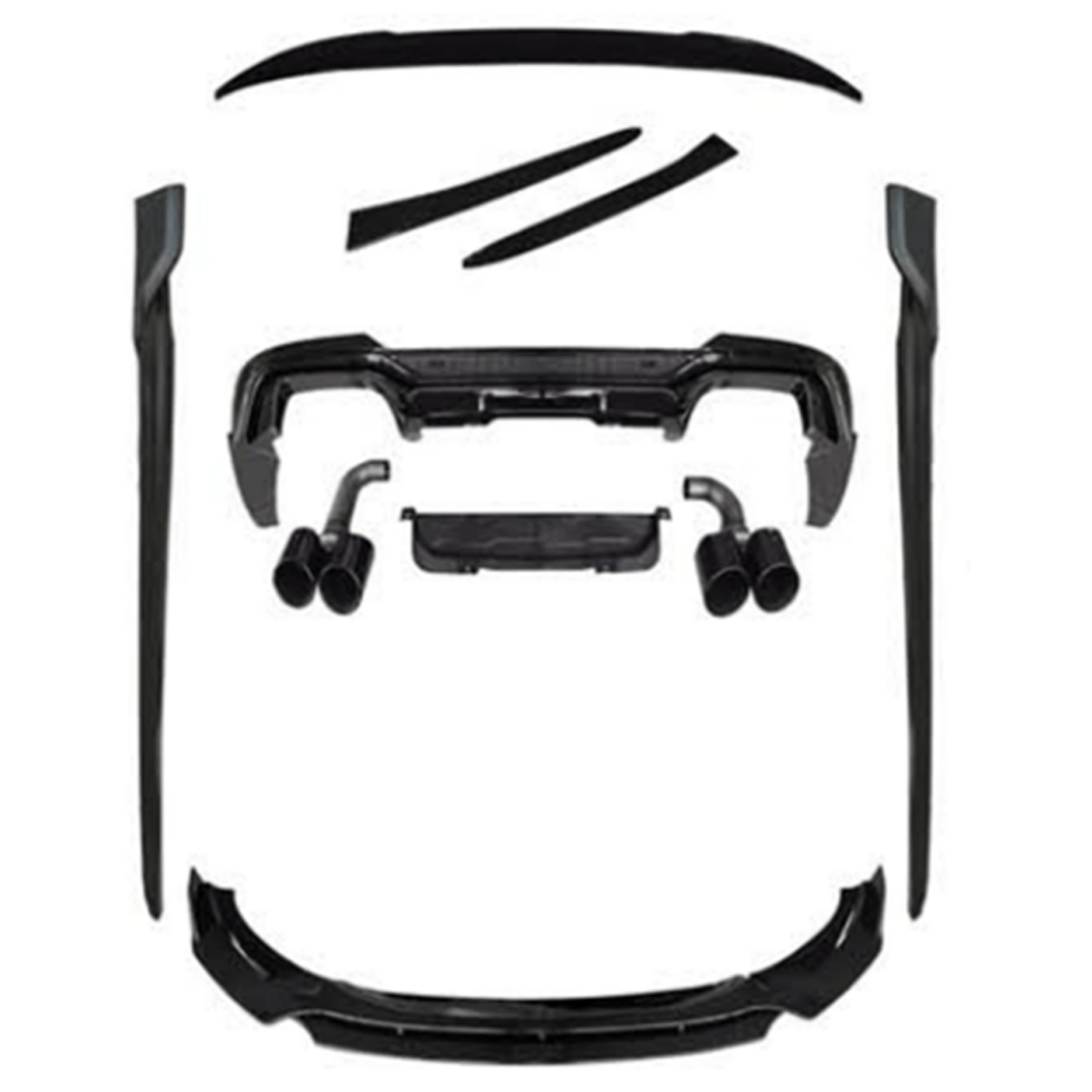 BMW X4 M Sport 2018-2020 Full Aero Kit With Exhaust Tips In Gloss Black - TMC Motorsport