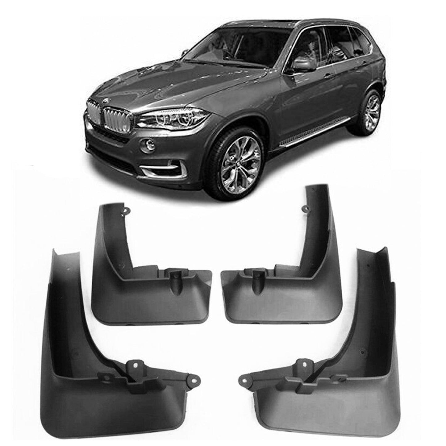 BMW X5 F15 2014-2018 OE Style Mud Flap Set “ For Models with Side Steps - TMC Motorsport