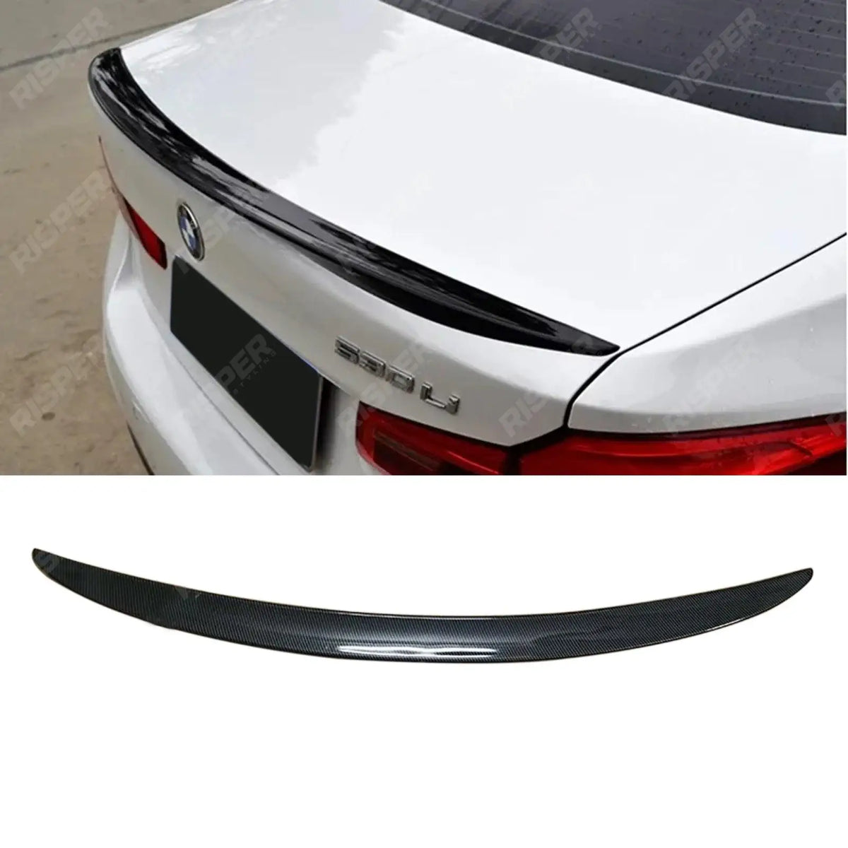 Carbon Look Rear Spoiler For BMW 5 Series G30 G38