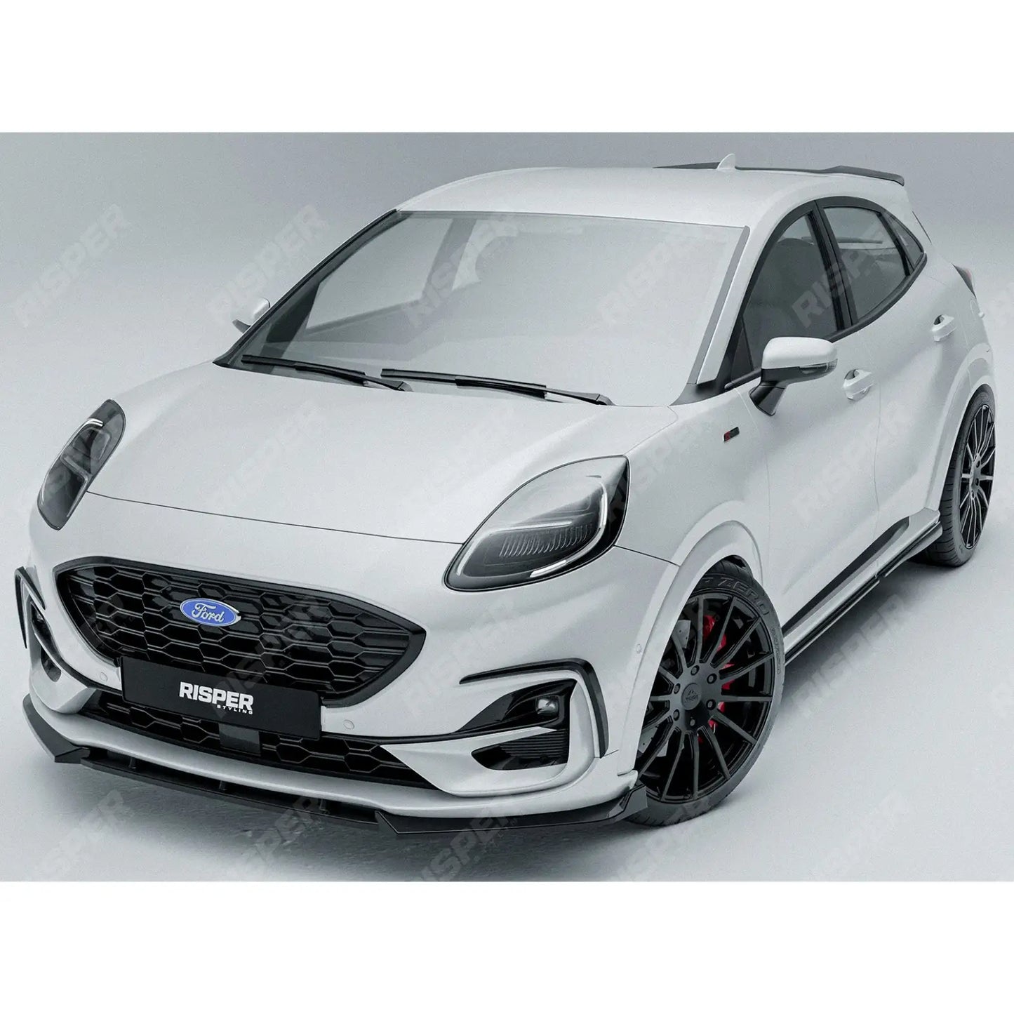 Ford Puma ST Line & ST Line X 2019+ Front Splitter In Gloss Black