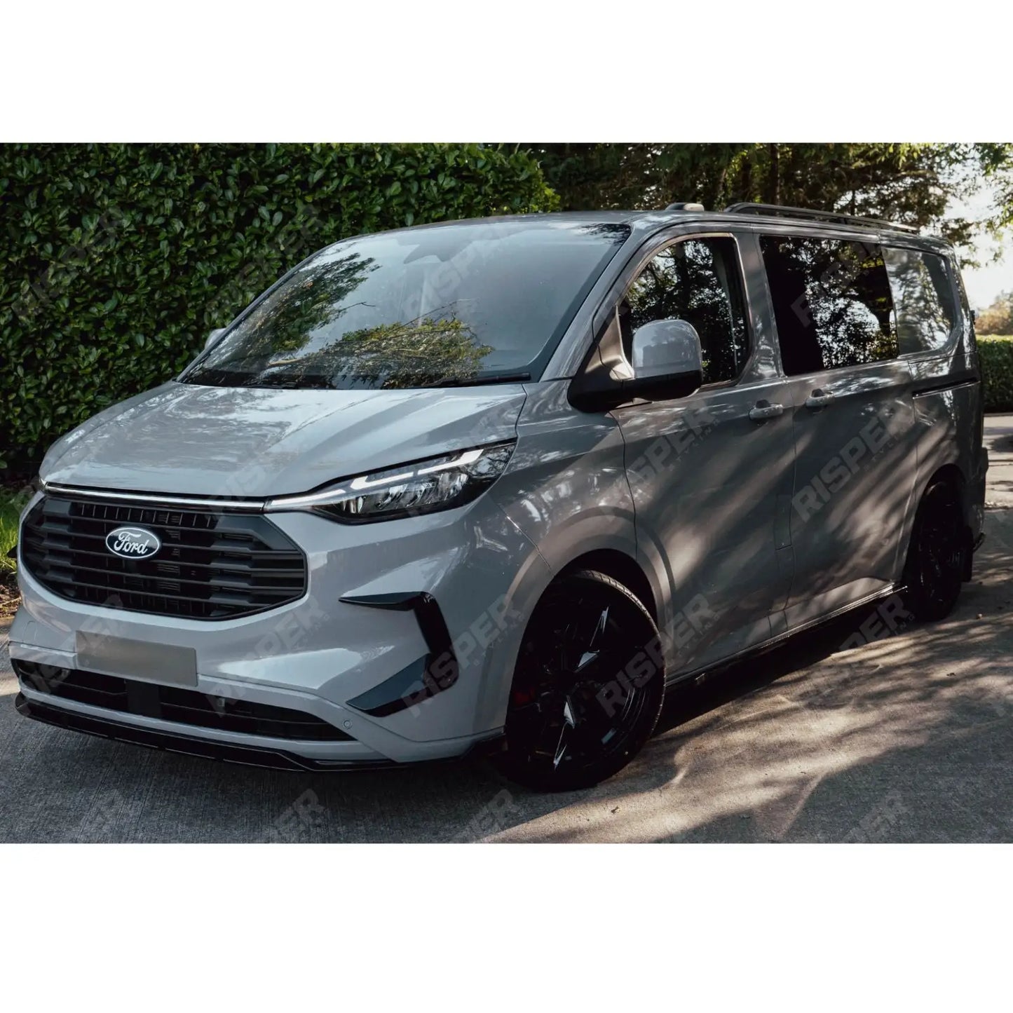 Ford Transit Custom MK2 2024 on TAILGATE LWB Full Low Line Aero Kit In Gloss Black