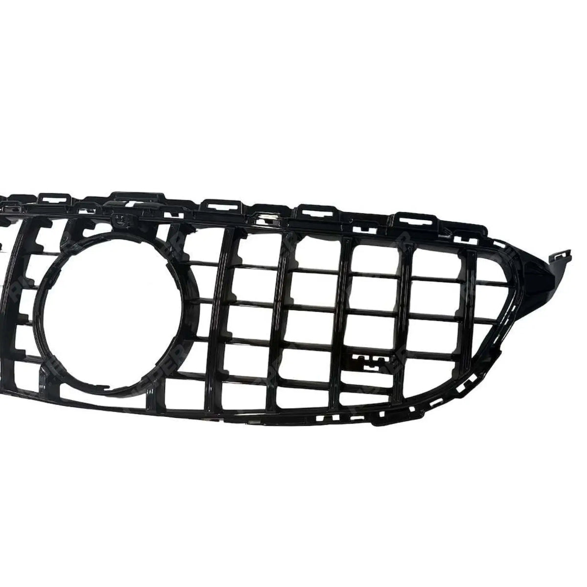 Front Grille GT GRL Look (Without Camera) In Gloss Black For Mercedes C205 W205 2015-2018