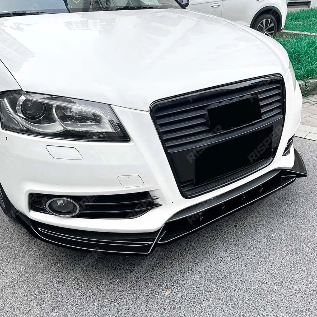 Front Splitter in Gloss Black For Audi A3 8p 2008-2013 Facelift S LINE