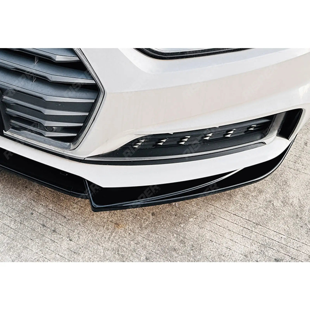 Front Splitter in Gloss Black For Audi A5 S5 F5 Pre Facelift 2017-2020 S LINE