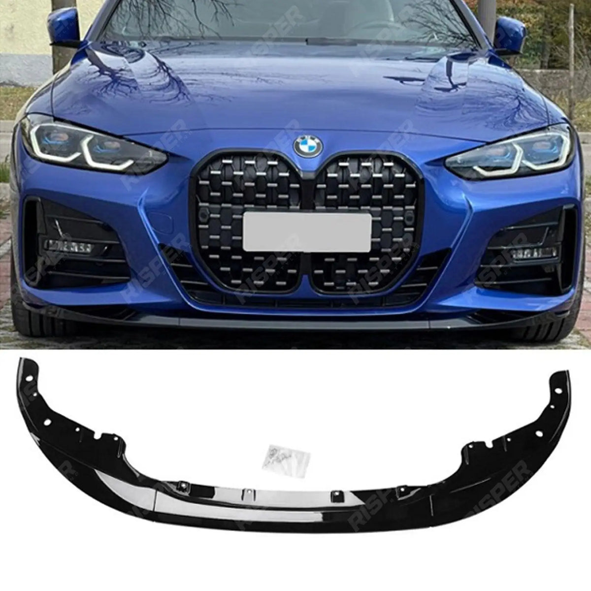 Front Splitter in Gloss Black For BMW 4 Series M Sport G22 G23 2020+