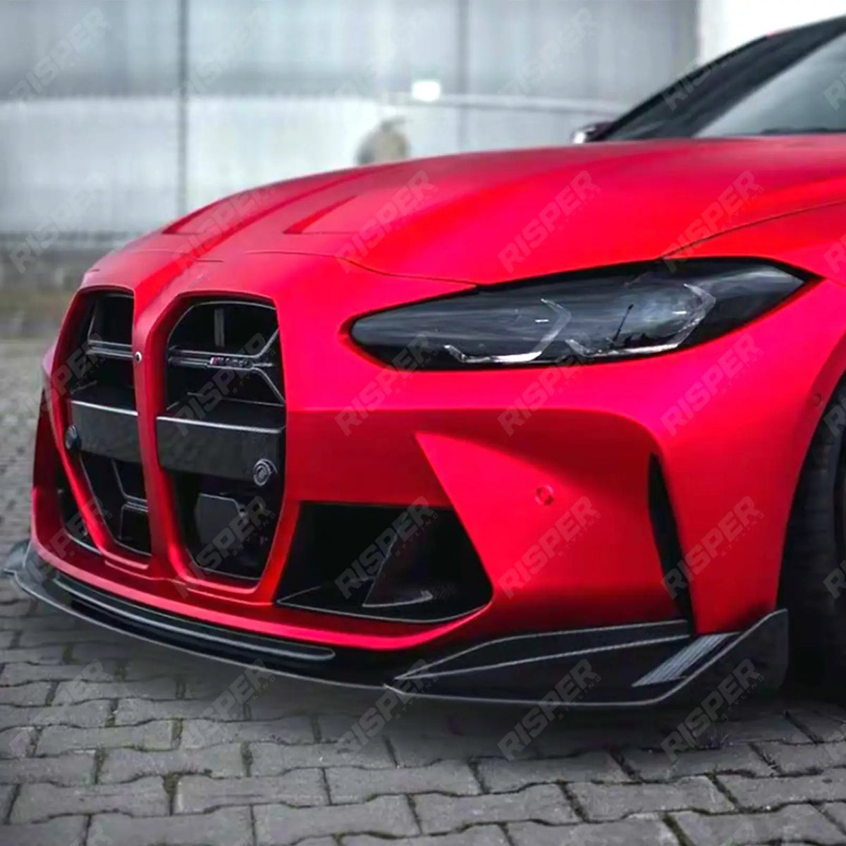 Front Splitter in Gloss Black For BMW M3 M4 G80 G81 G82 G83 2021 on
