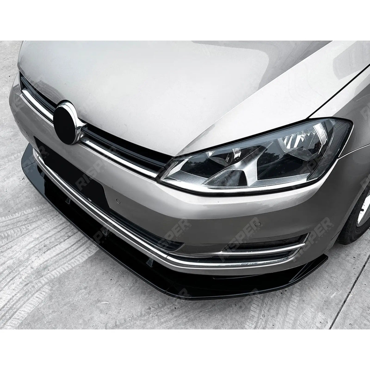 Front Splitter in Gloss Black For Vw Golf Mk7 S / SE / MATCH 2013-2016