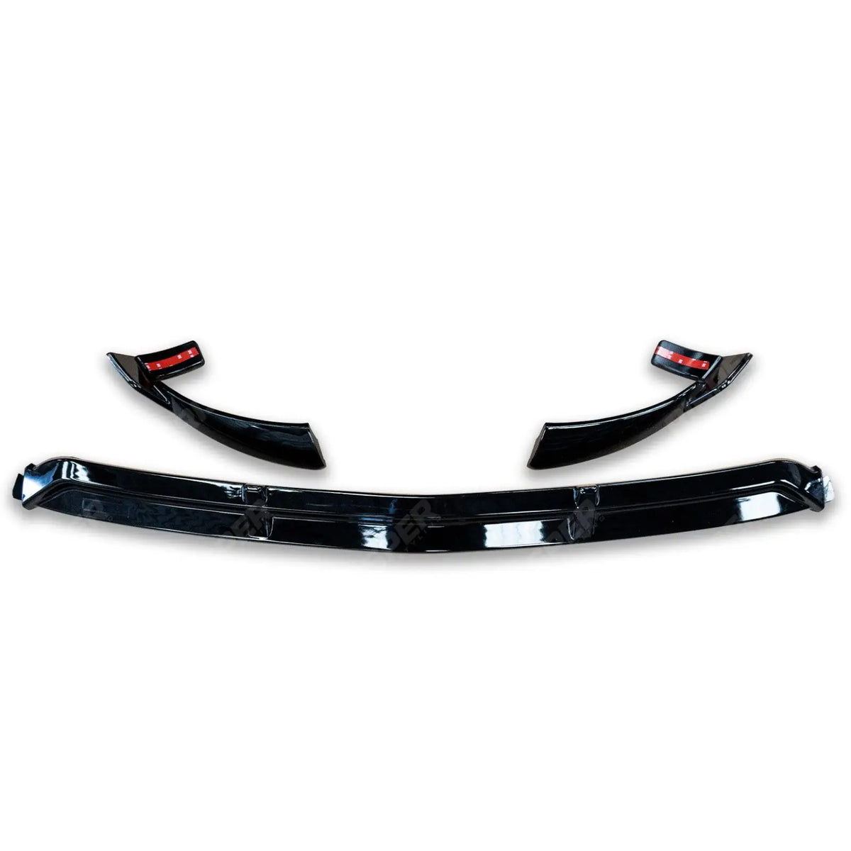 Front Splitter Lip In Gloss Black 'AMG Brabus Style' For Mercedes GLC 2016-2019 C253/X253