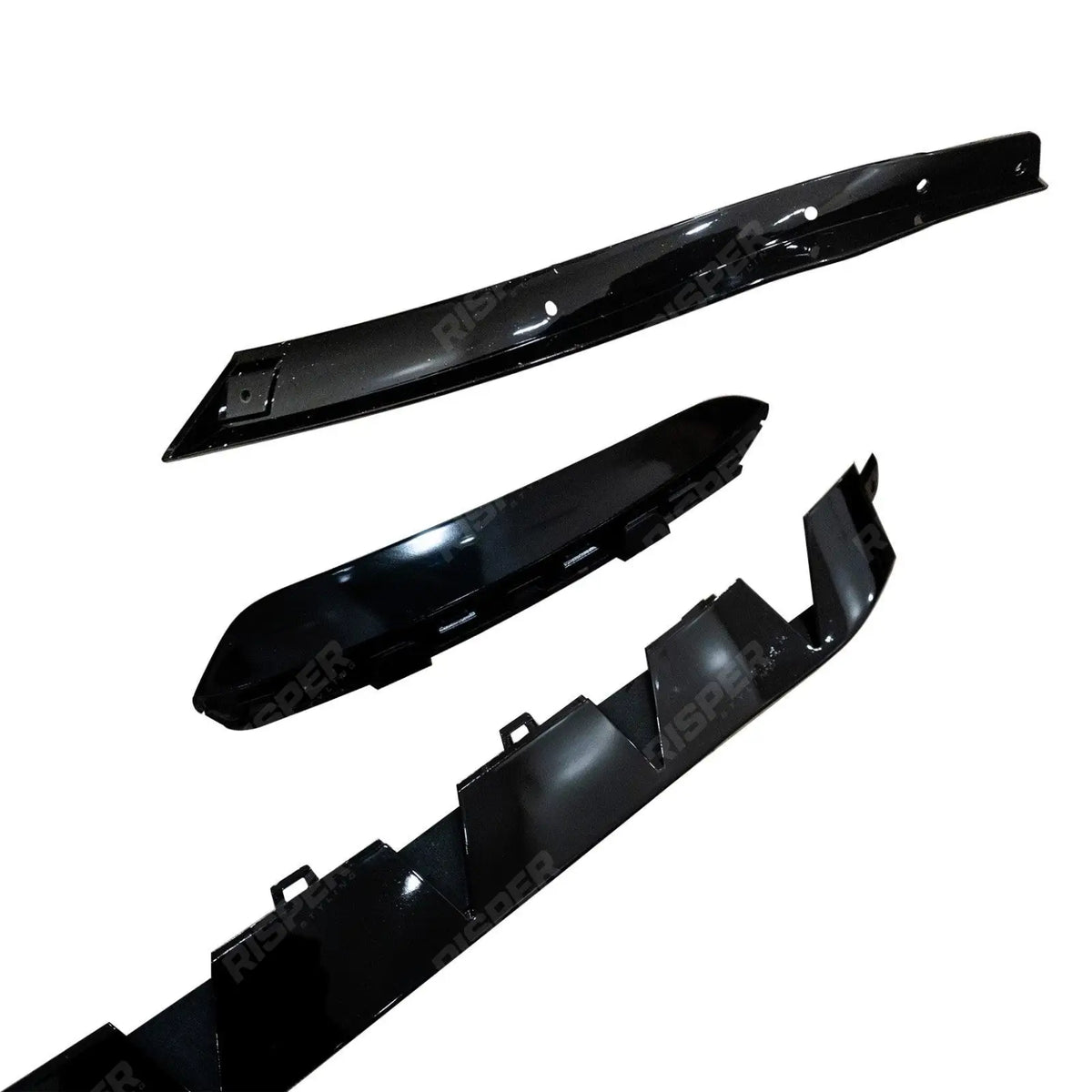 Front Splitter Lip Kit Gloss Black For Mercedes A Class A35 Amg Line W177 2018+
