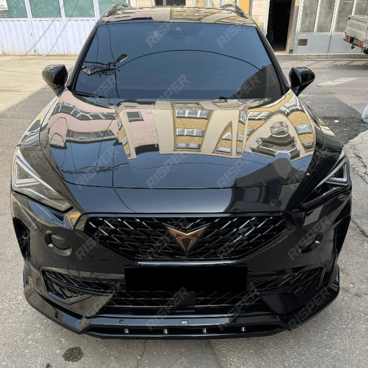 Front Splitter V2 In Gloss Black For Cupra Formentor 2020-2024