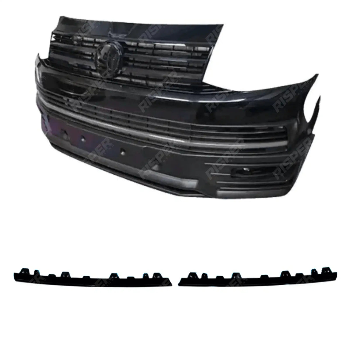 Front Upper 2 Piece Clip In Grille Streamer For VW T6 Transporter 2015-2019