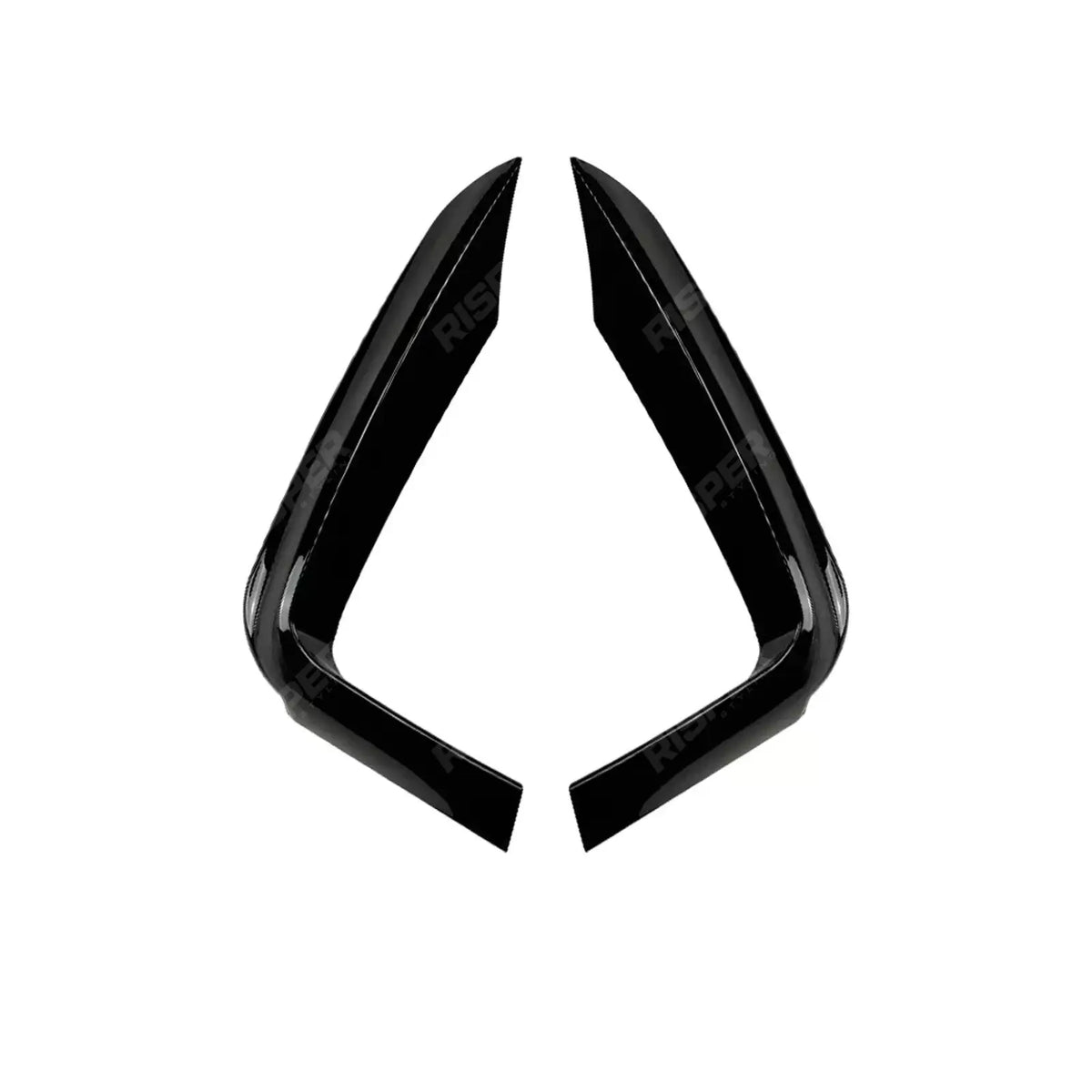 FRONT UPPER CANARDS IN GLOSS BLACK For BMW 4 SERIES F32 & F36 2014-2020 - M SPORT