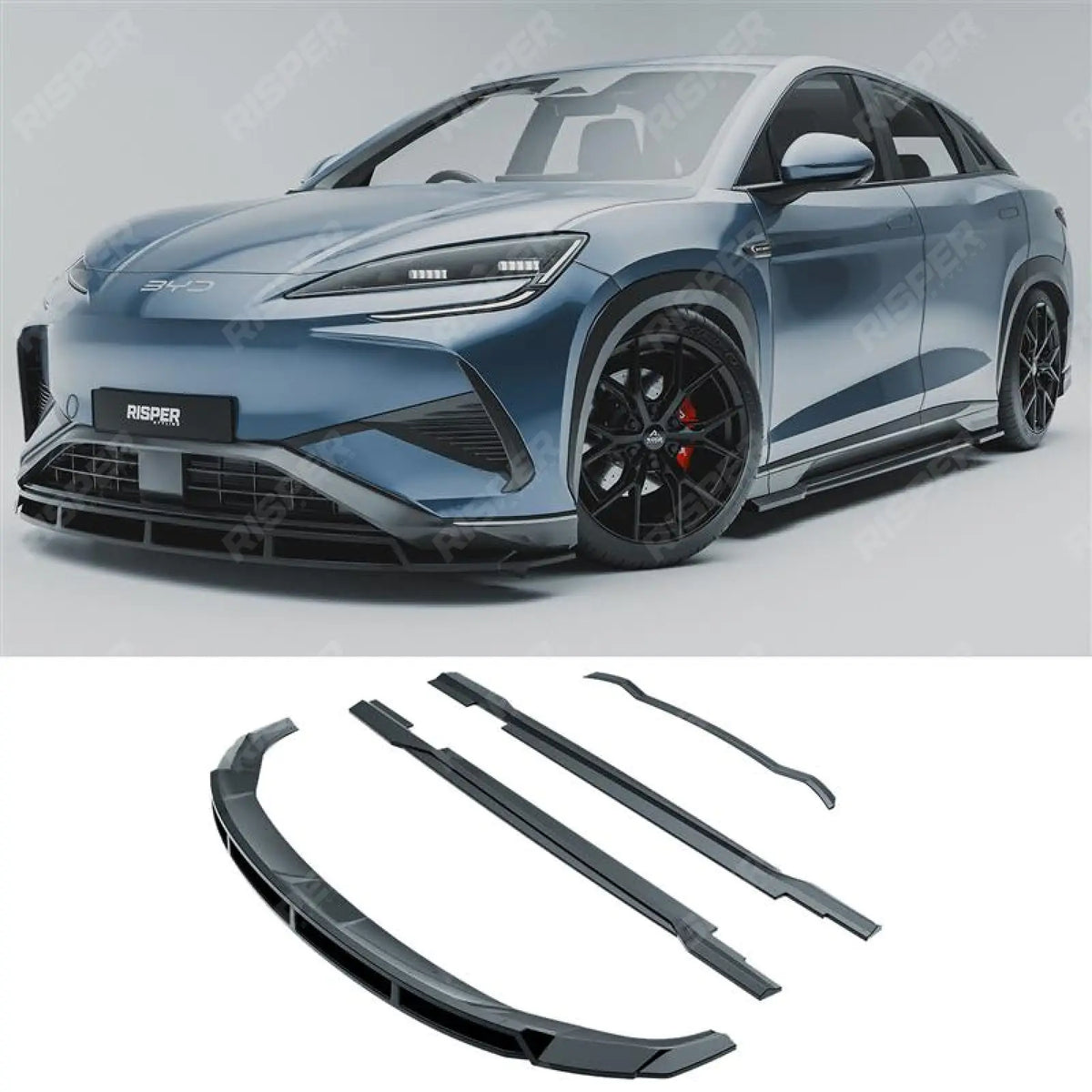 Full Aero Kit In Gloss Black For BYD Sealion 7 2024 On