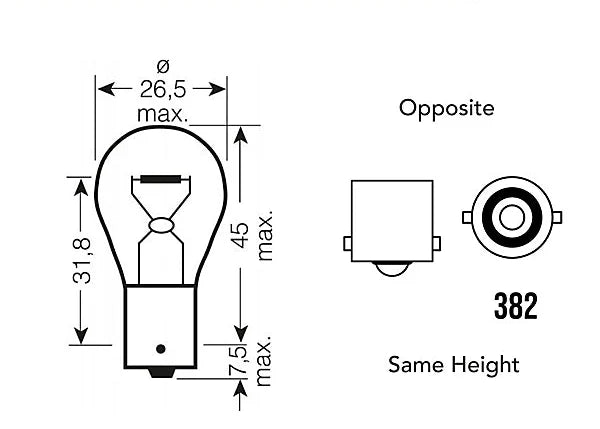 ENHANCED EDITION 382 REVERSE UNIT (P21w | 1156 | BA15s)