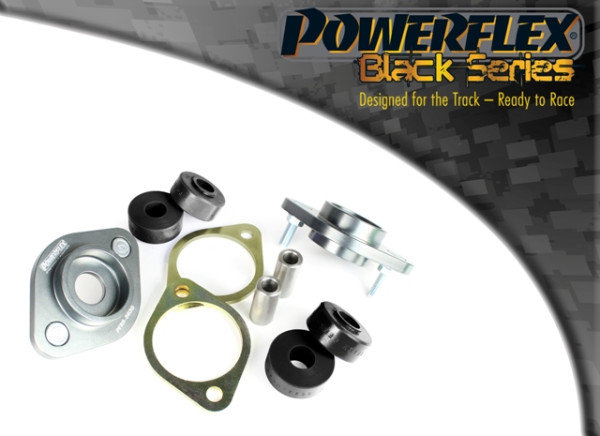 For BMW Z3 Powerflex BLACK Rear Shock Top Mount Bracket and Bush 12mm PFR5-5630-12BLK - TMC Motorsport