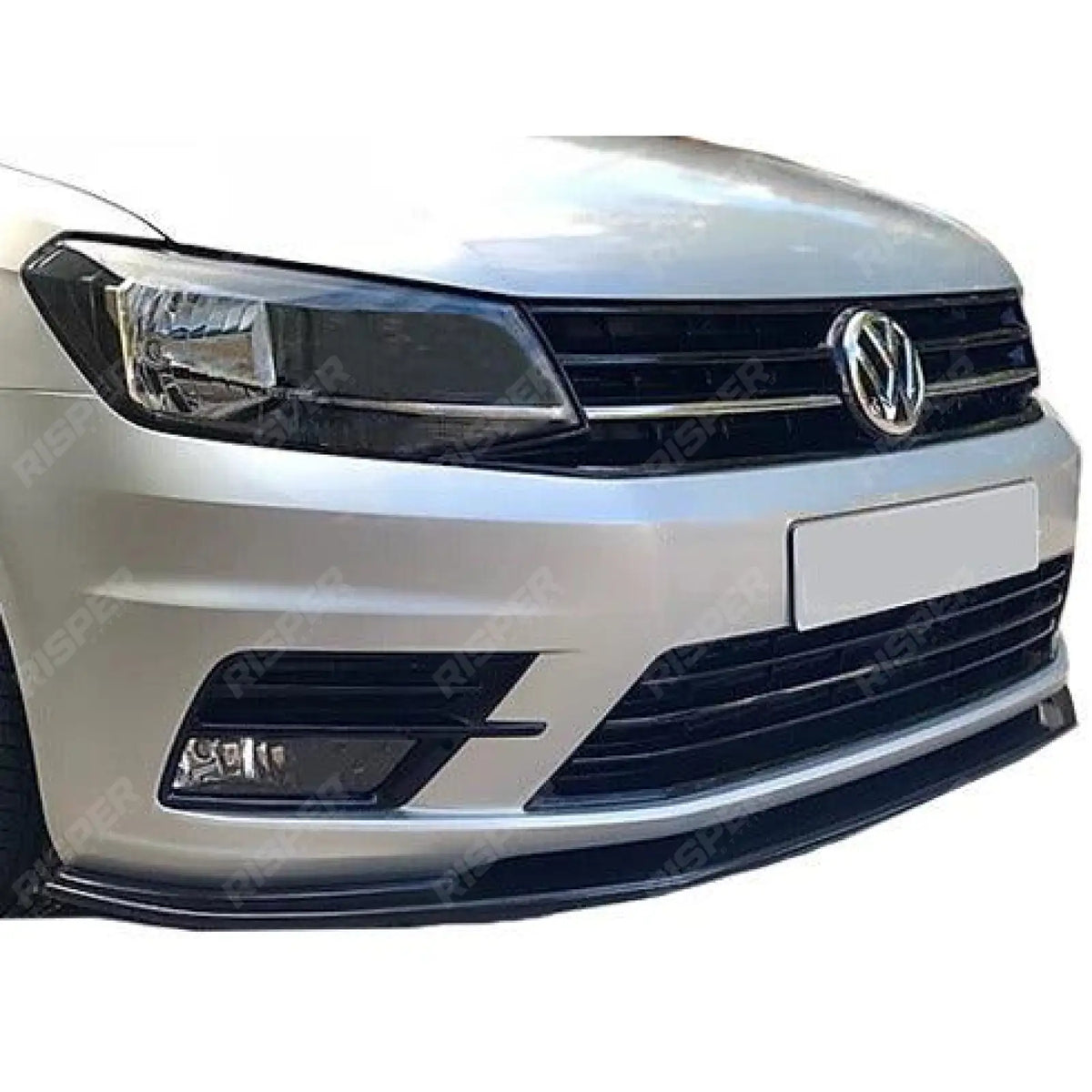 Gloss Black Front Splitter For VW Caddy 2010-2015