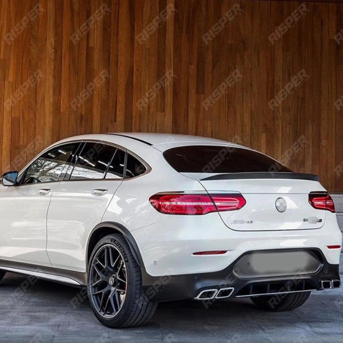 Gloss Black 'GLC63 AMG Style' Boot Spoiler For Mercedes GLC Coupe 2015+