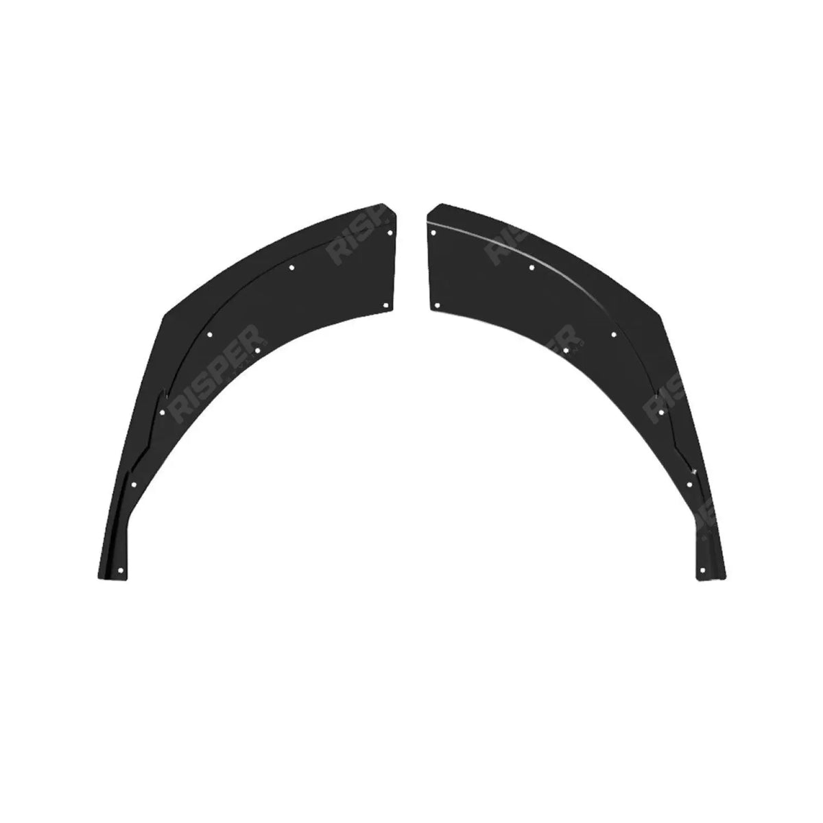 Gloss Black Rear Bumper Corner Splitters For Audi Q8 S-LINE 2018 on